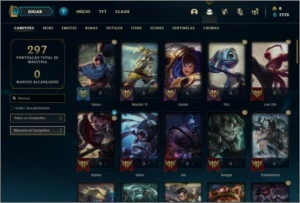 Conta platina 4 com 24 skins e 80 champs - League of Legends LOL