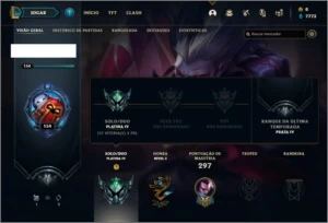 Conta platina 4 com 24 skins e 80 champs - League of Legends LOL