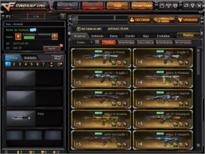 CONTA CROSSFIRE BR 36 VIPS, MAIS DE 200 ARMAS