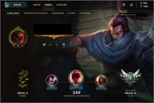 Conta level 40 + Borda de ouro+prata II+ 110campeões+69skins - League of Legends LOL