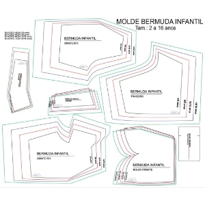 Kit 300 Moldes Roupas Infantil Em Pdf - Com Frete Grátis - Outros