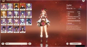 Conta Genshin Impact - DILUC + ZHONGLI + Catalyst 5* - AR 30