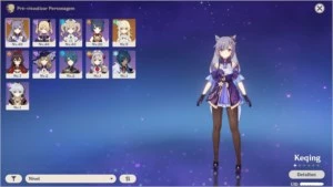 GENSHIN IMPACT - AR21 - Keqing com Rugido do Leão
