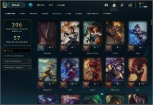 conta 175 skins - League of Legends LOL