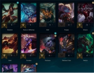 Conta Smurf Platina 4 lvl 35 22 campeoes - League of Legends LOL