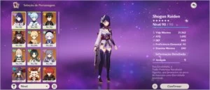 Venti, Zhongli, Baal, Hu Tão, Xiao e Klee - Genshin Impact