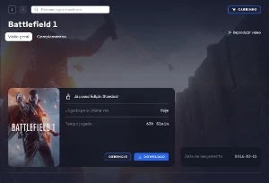Conta Origin com Battlefield 1, 4 e 5