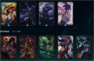 conta prata 2 110 champs 73 skins - League of Legends LOL