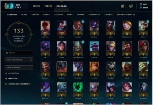 Conta League of Legends 134 Campeões, 50 Skins! Prata V LOL