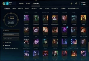 Conta League of Legends 134 Campeões, 50 Skins! Prata V LOL