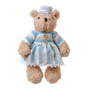 Ursinha Teddy Marinheira - (20 cm) - de pé - Artesanato e Personalizados
