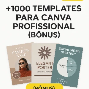 +1000 Templates Profissionais para Canva