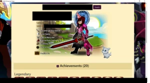 Conta De 2013 + 6th Upholder (Adventure Quest Worlds) AQW
