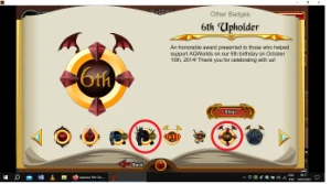 Conta De 2013 + 6th Upholder (Adventure Quest Worlds) AQW