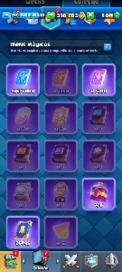 Clãs Royale arena 21 8500 trofeus cartas nível 15 1800 gema - Clash Royale