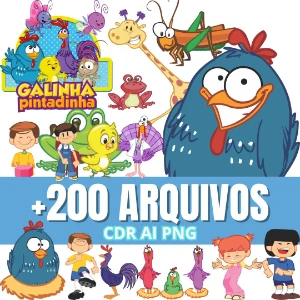 Pack Vetores Galinha Pintadinha Pacote Cdr Ai Png Coreldraw