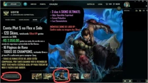 CONTA DOS SONHOS LEAGUE OF LEGENDS LOL