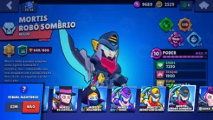 33K + Mortis Robo E Corvo Fenix - Varios Bonecos Classe 30+ - Brawl Stars