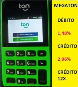 Maquininha de cartão ton t+ megaton - Outros