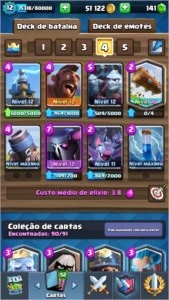 Conta LVL12 3 Cartas lvl Max todas lendárias 4600 troféus - Clash Royale