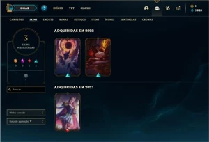 Conta ferro 1 com 26 Champs e 3 Skins + 2 Fragmentos de skin - League of Legends LOL