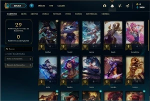 Conta ferro 1 com 26 Champs e 3 Skins + 2 Fragmentos de skin - League of Legends LOL