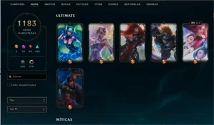 Conta no LOL 1183 skins - Platina 4 - League of Legends