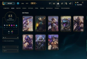 Platina 2 com 85 Champ e 63 Skins ( MAIN ADC ) +8 Vitoriosas - League of Legends LOL