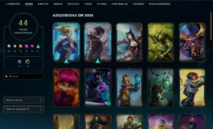 [Entrega Automática] Conta Lol Platina, 35K Ea, 44 Skins - League of Legends