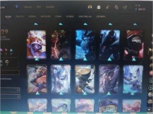 Conta LOL lv 330+ todos personagens 130 skins sem md10 - League of Legends