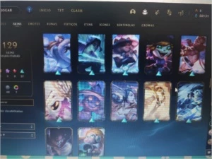 Conta LOL lv 330+ todos personagens 130 skins sem md10 - League of Legends