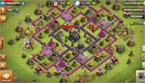 clash of clans cv9 semi - barato