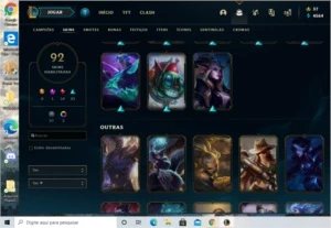 CONTA GOLD III -- 92 SKINS -- S7 - League of Legends LOL