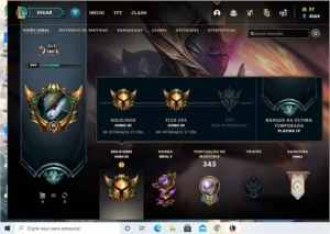 CONTA GOLD III -- 92 SKINS -- S7 - League of Legends LOL