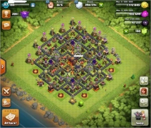 Conta clash of clans cv10 quase full
