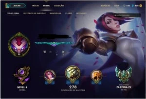 Conta LOL Platina Skins - League of Legends