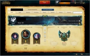 Conta League of Legends PLAT 4 LOL