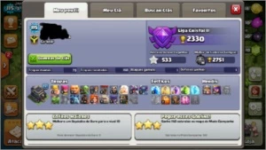 Clash of clans cv 9 quase full