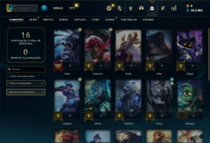Conta MESTRE com 80% de win rate - League of Legends LOL