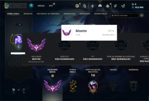 Conta MESTRE com 80% de win rate - League of Legends LOL