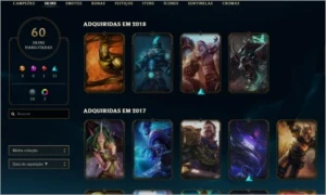 Conta LoL 70 skins - League of Legends