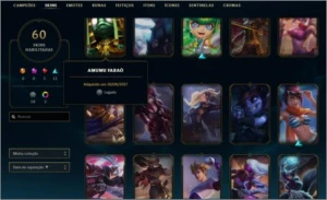 Conta LoL 70 skins - League of Legends