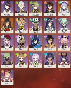 6 cinco estrelas + 60 Destinos + Garantido | AR 55 - Genshin Impact