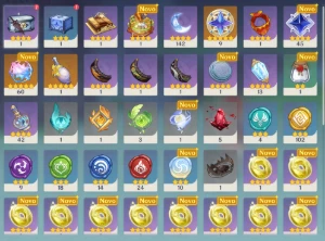 6 cinco estrelas + 60 Destinos + Garantido | AR 55 - Genshin Impact