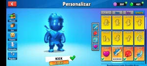 Conta stumble guys com 12 especiais e vários emojes especial