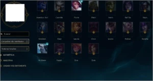 Conta todos os campeões skins rara king rammus kayle juiza - League of Legends LOL