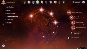 Genshin Impact Dehya+Bis, Ayaka e Baculo das areias escarlat