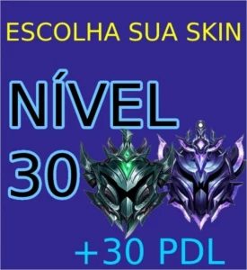 Conta nível 30 no elo que quiser (escolha sua skin) 🔥 - League of Legends LOL
