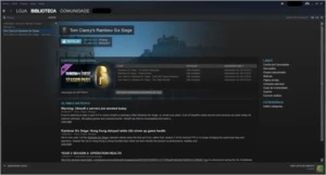 Conta na Steam com Rainbow Six (com season pass)!