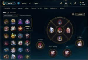 Conta d1, com icone de desafiante e 228 skins - League of Legends LOL